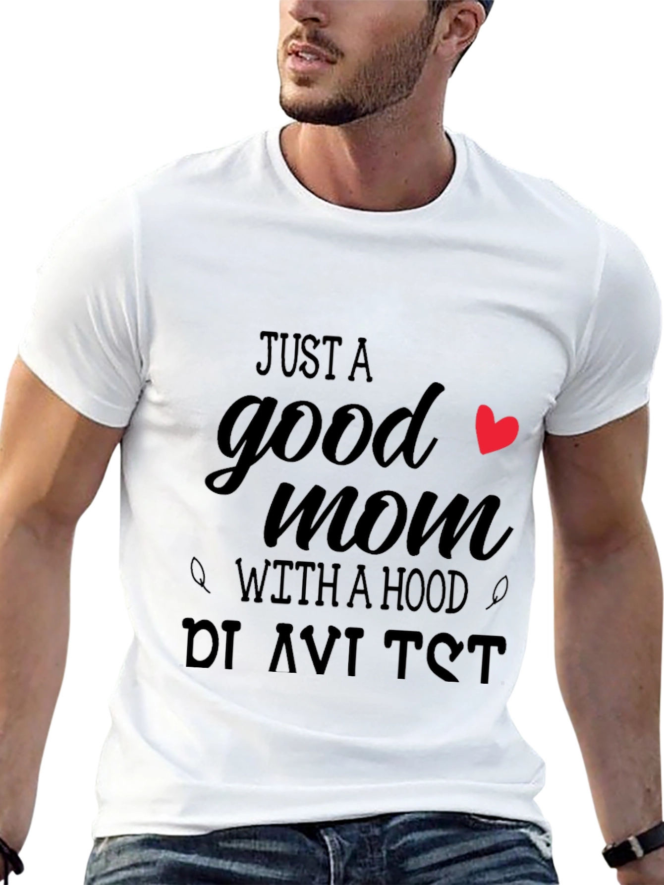 Good Mom With a Hood Black T-Shirt