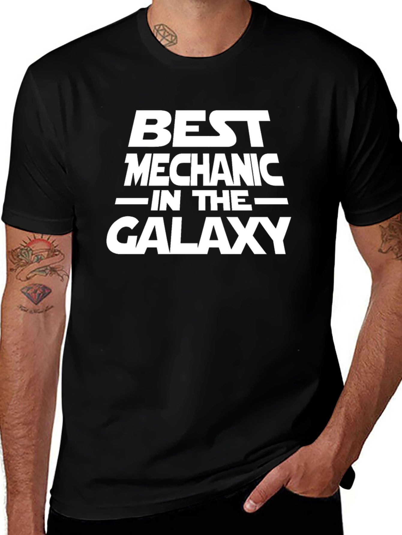 Best Mechanic in the Galaxy T-Shirt Funny Gift
