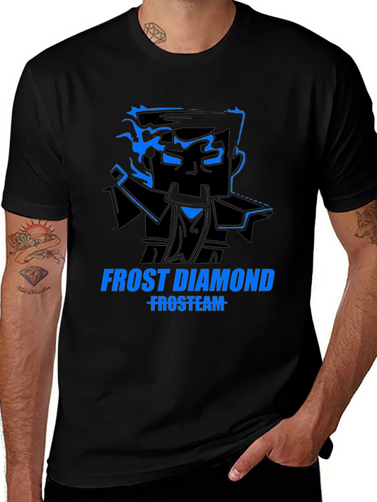 Frost Diamond Graphic T-Shirt - Black