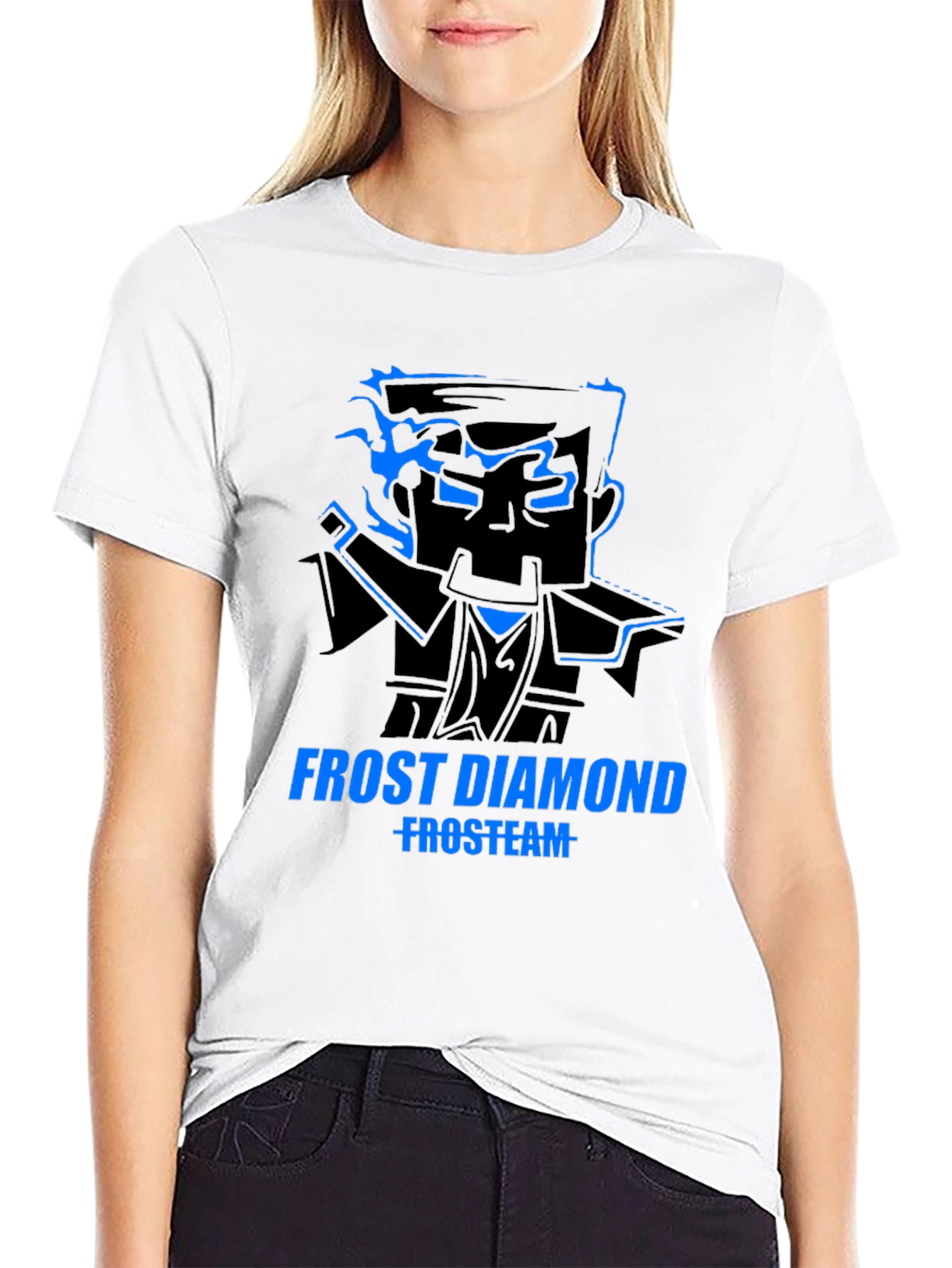 Frost Diamond Graphic T-Shirt - Black
