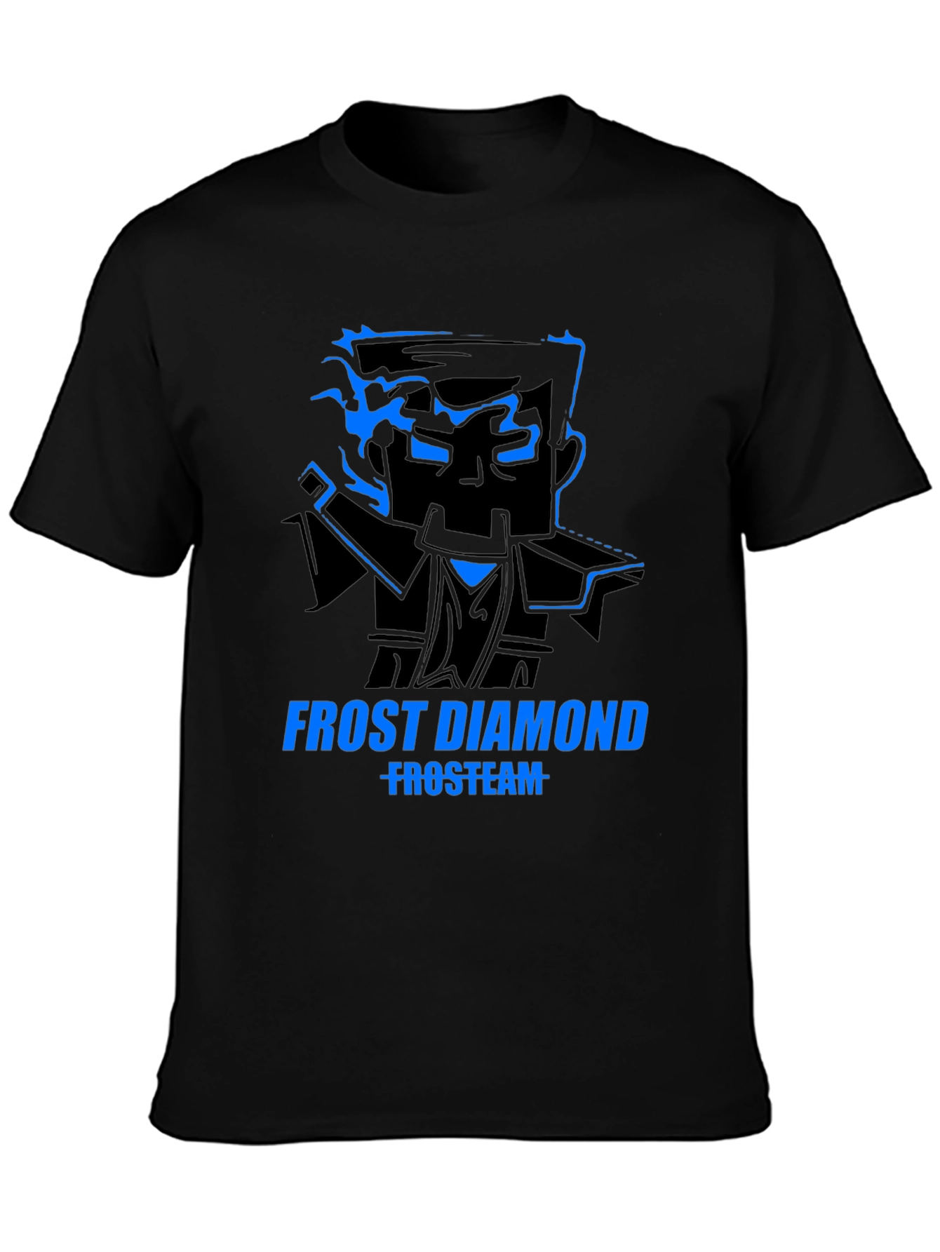 Frost Diamond Graphic T-Shirt - Black
