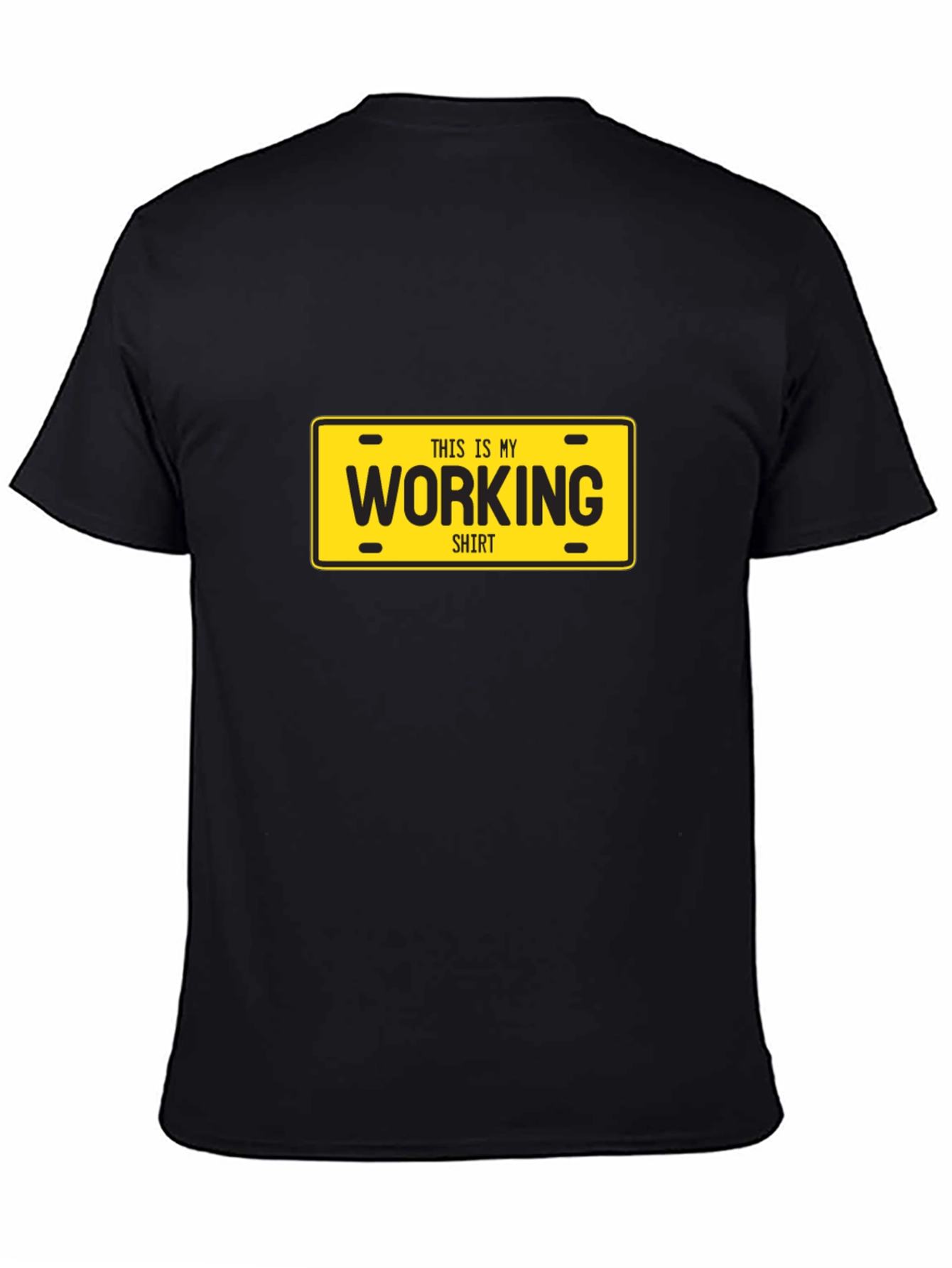 This Is My Working Shirt License Plate Tee