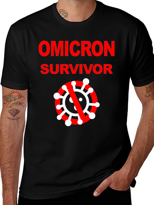 Omicron Survivor Black T-Shirt