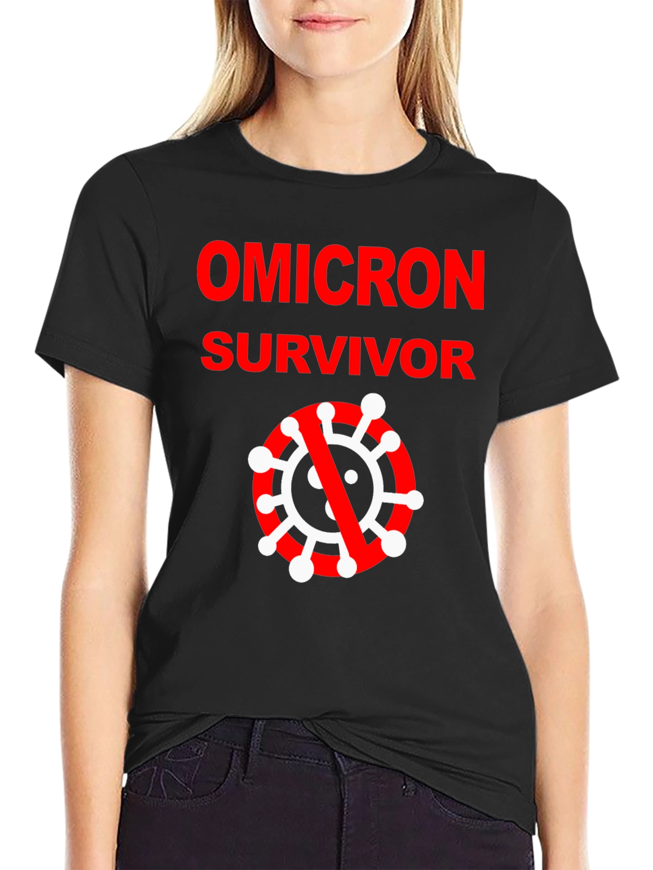 Omicron Survivor Black T-Shirt