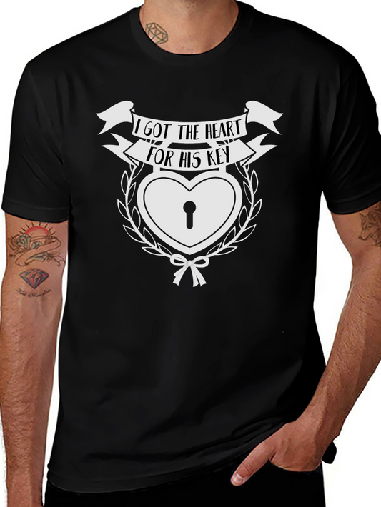 Heart Lock T-Shirt - I Got the Heart for His Key