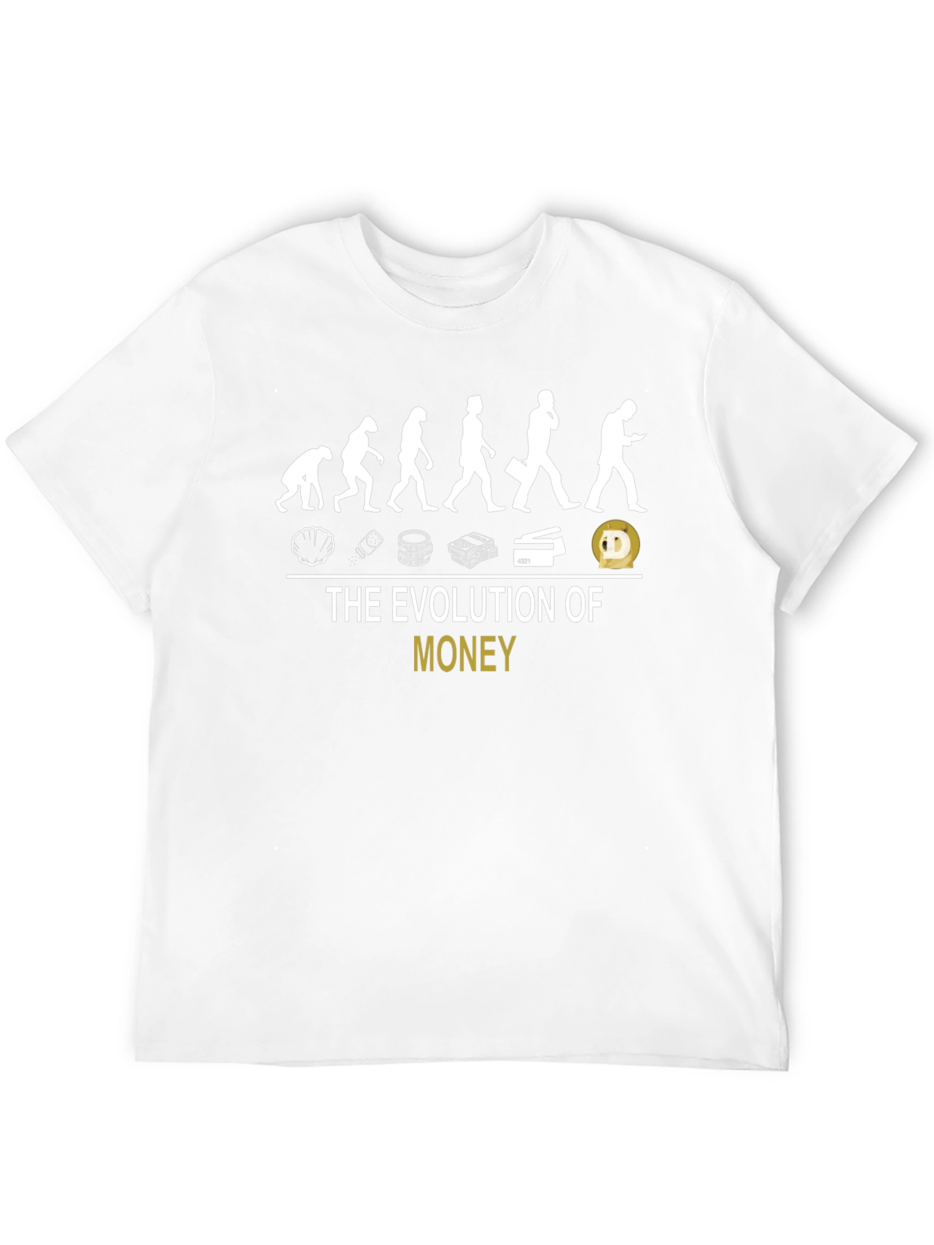 Evolution of Money Graphic Tee - Black Cotton T-Shirt