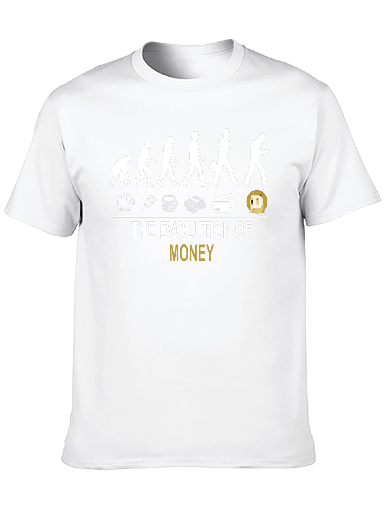 Evolution of Money Graphic Tee - Black Cotton T-Shirt