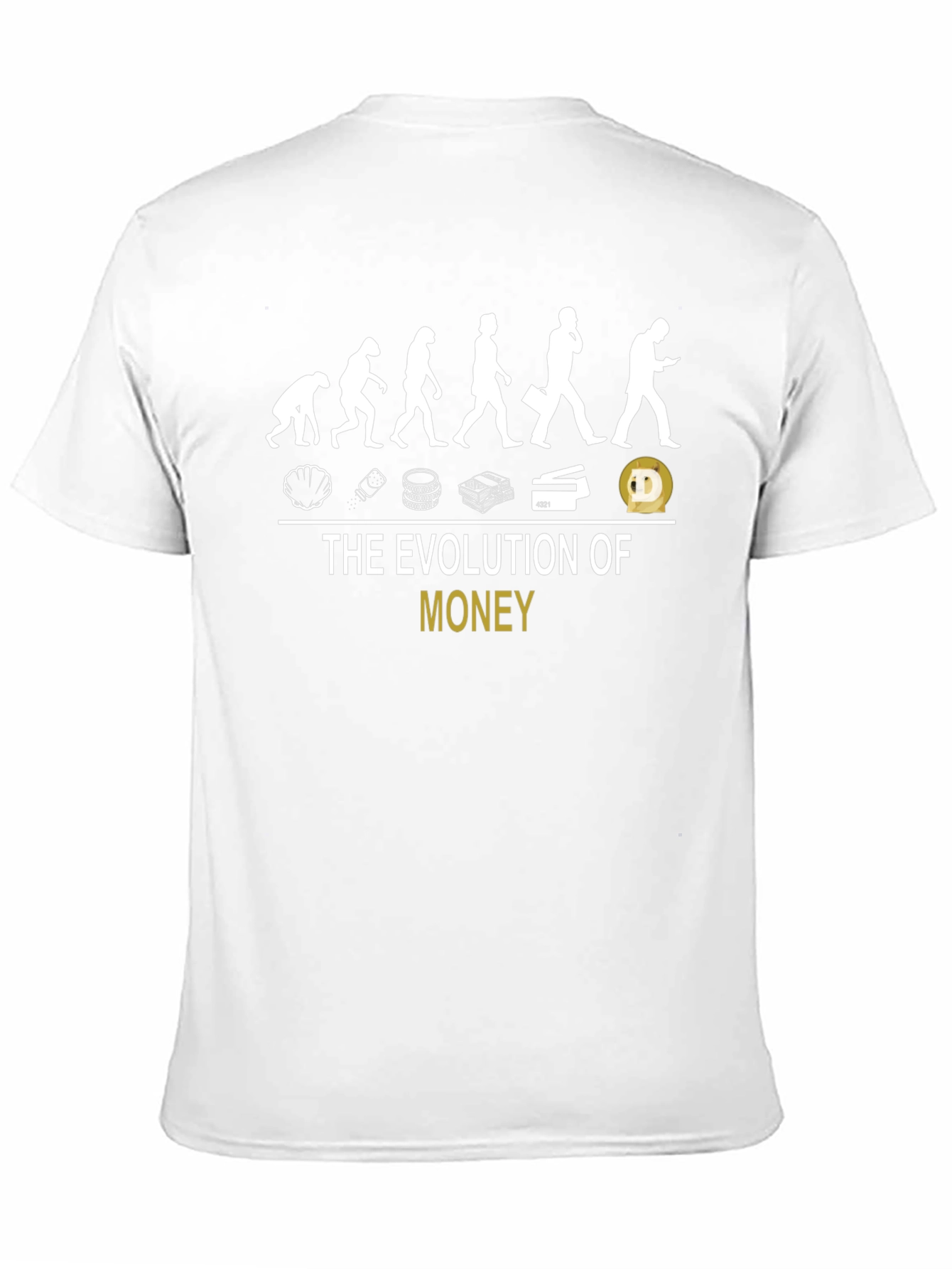Evolution of Money Graphic Tee - Black Cotton T-Shirt