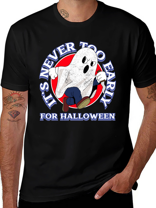 Spooky Ghost T-Shirt - Its Never Too Early Halloween Tee