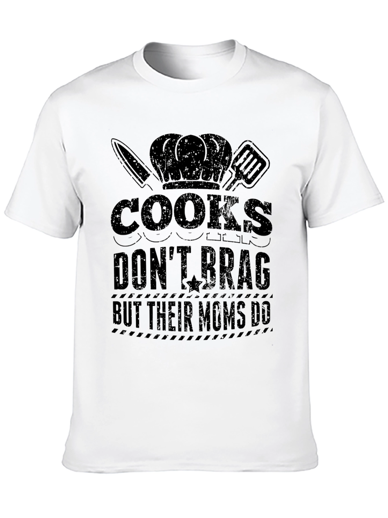 Cooks Dont Brag Funny Graphic T-Shirt