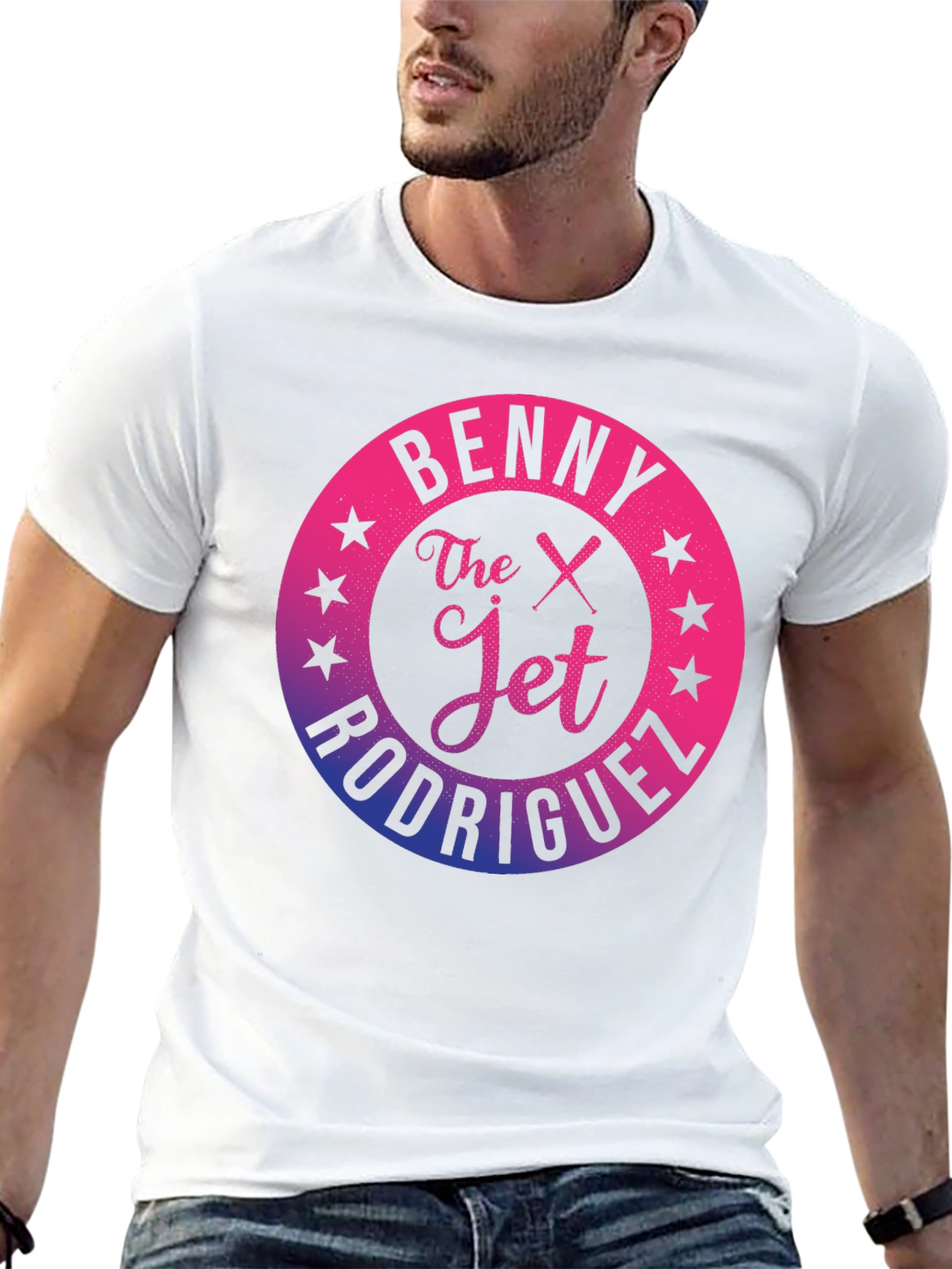 Benny The Jet Rodriguez Gradient Graphic T-Shirt