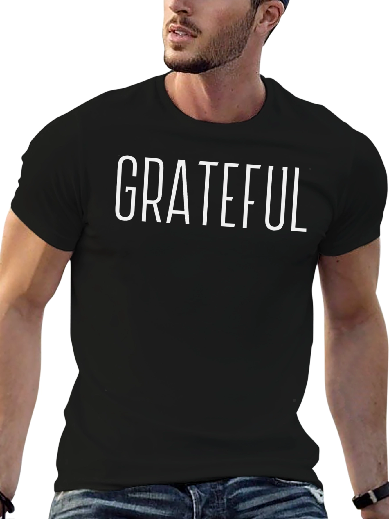 Grateful T-Shirt Black Casual Tee