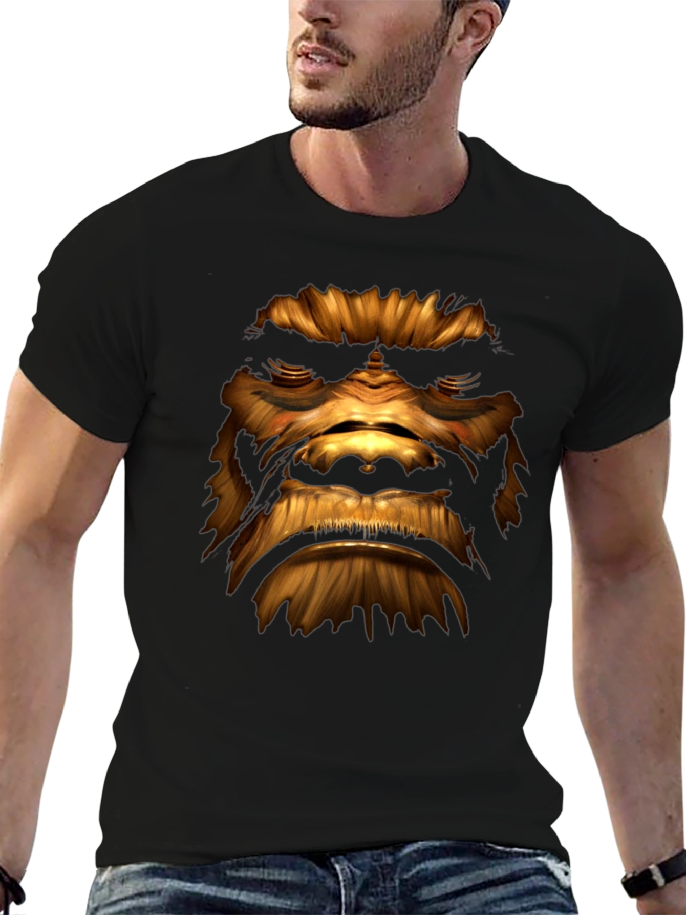 Wookie Face Graphic Tee - Star Wars Fan T-Shirt