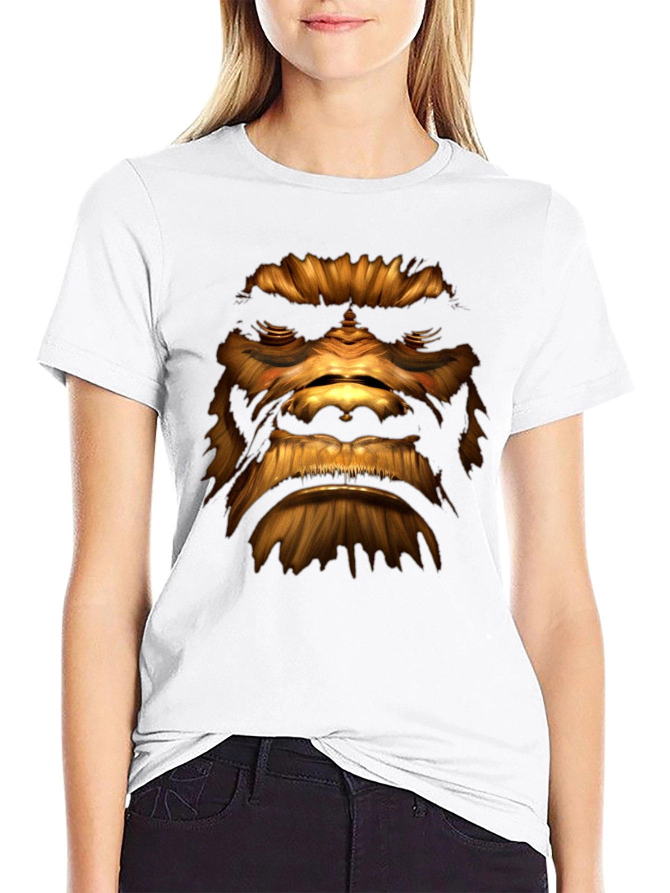 Wookie Face Graphic Tee - Star Wars Fan T-Shirt