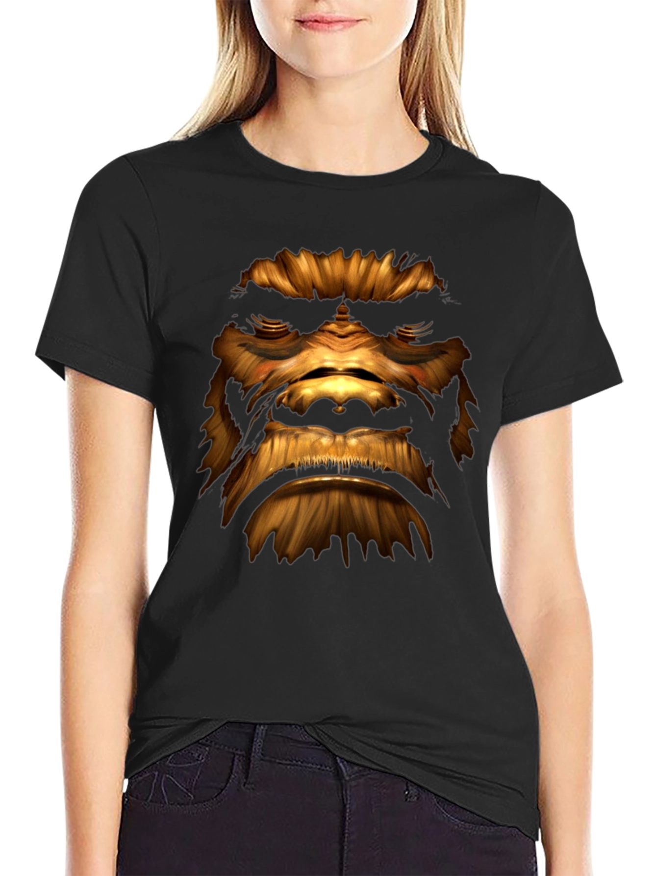 Wookie Face Graphic Tee - Star Wars Fan T-Shirt