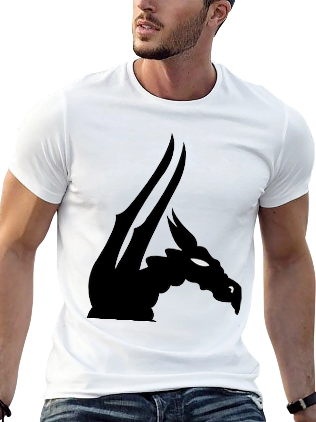 Dragon Silhouette Black T-Shirt
