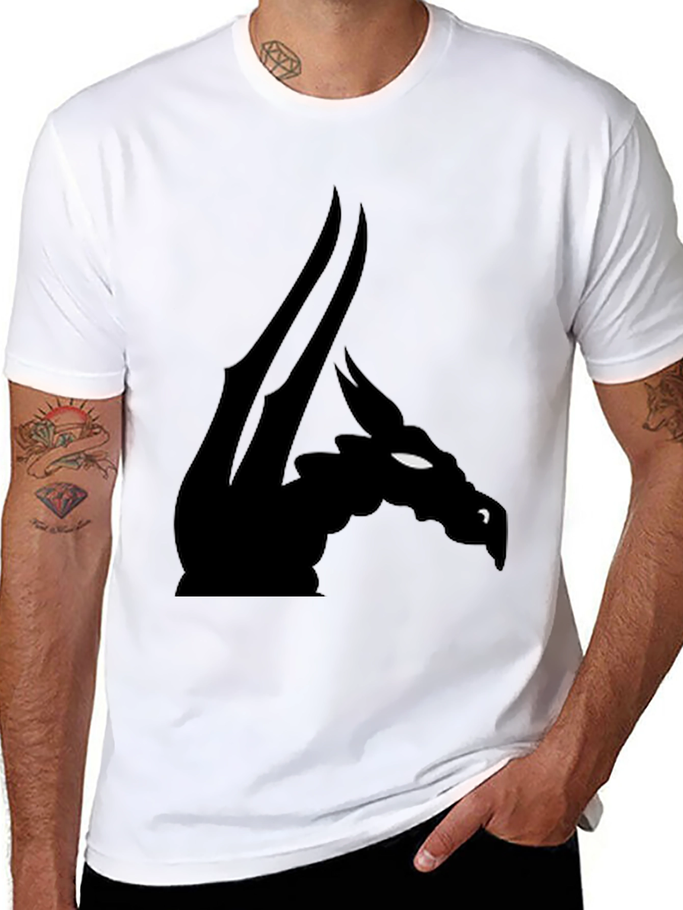 Dragon Silhouette Black T-Shirt
