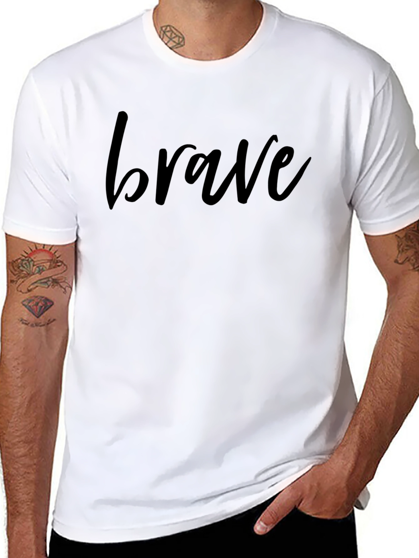 Brave Statement Tee - Mens Graphic T-Shirt