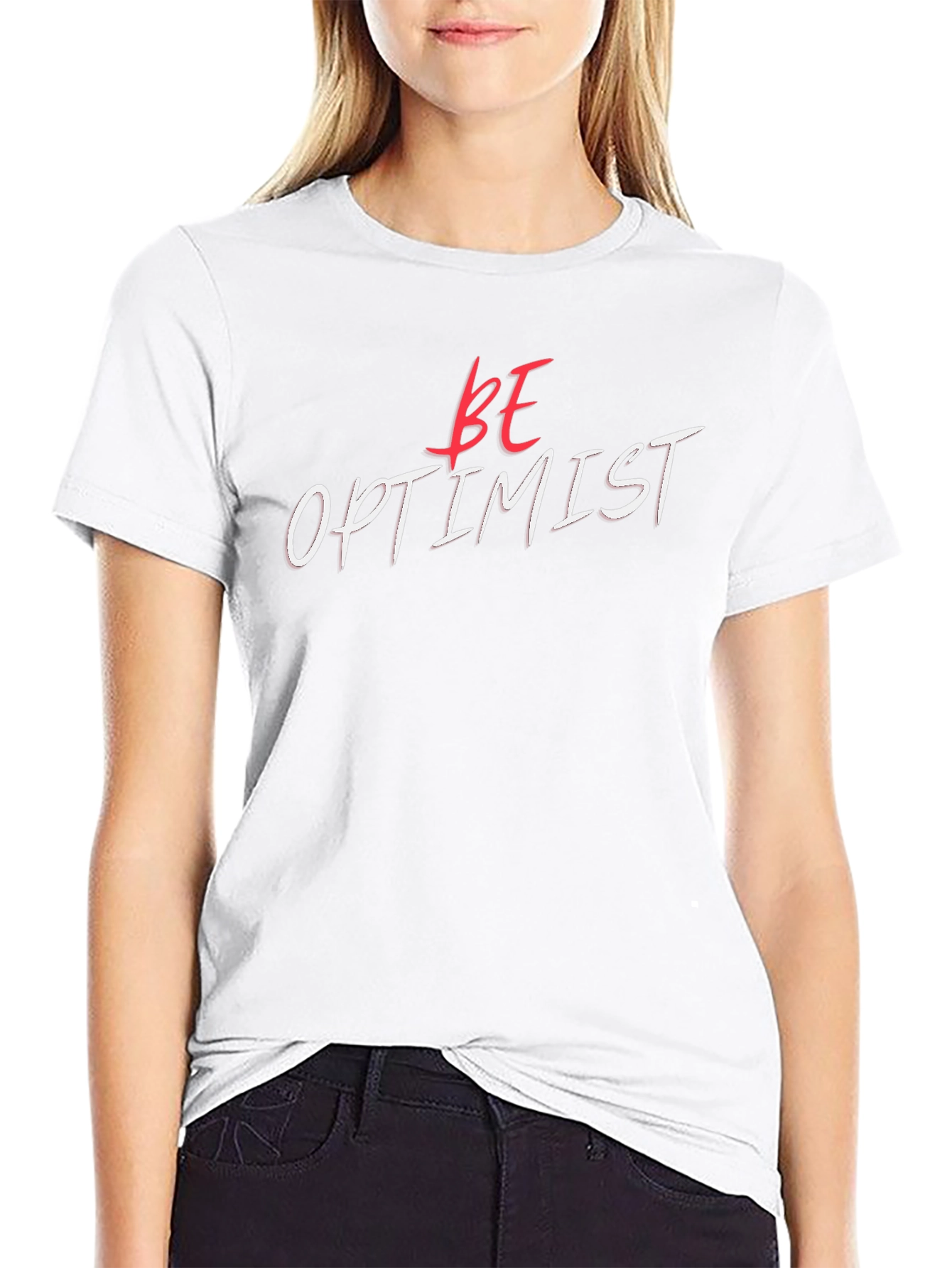 Be Optimist Black Graphic Tee