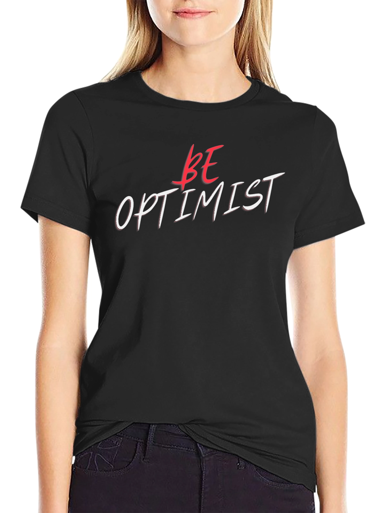 Be Optimist Black Graphic Tee