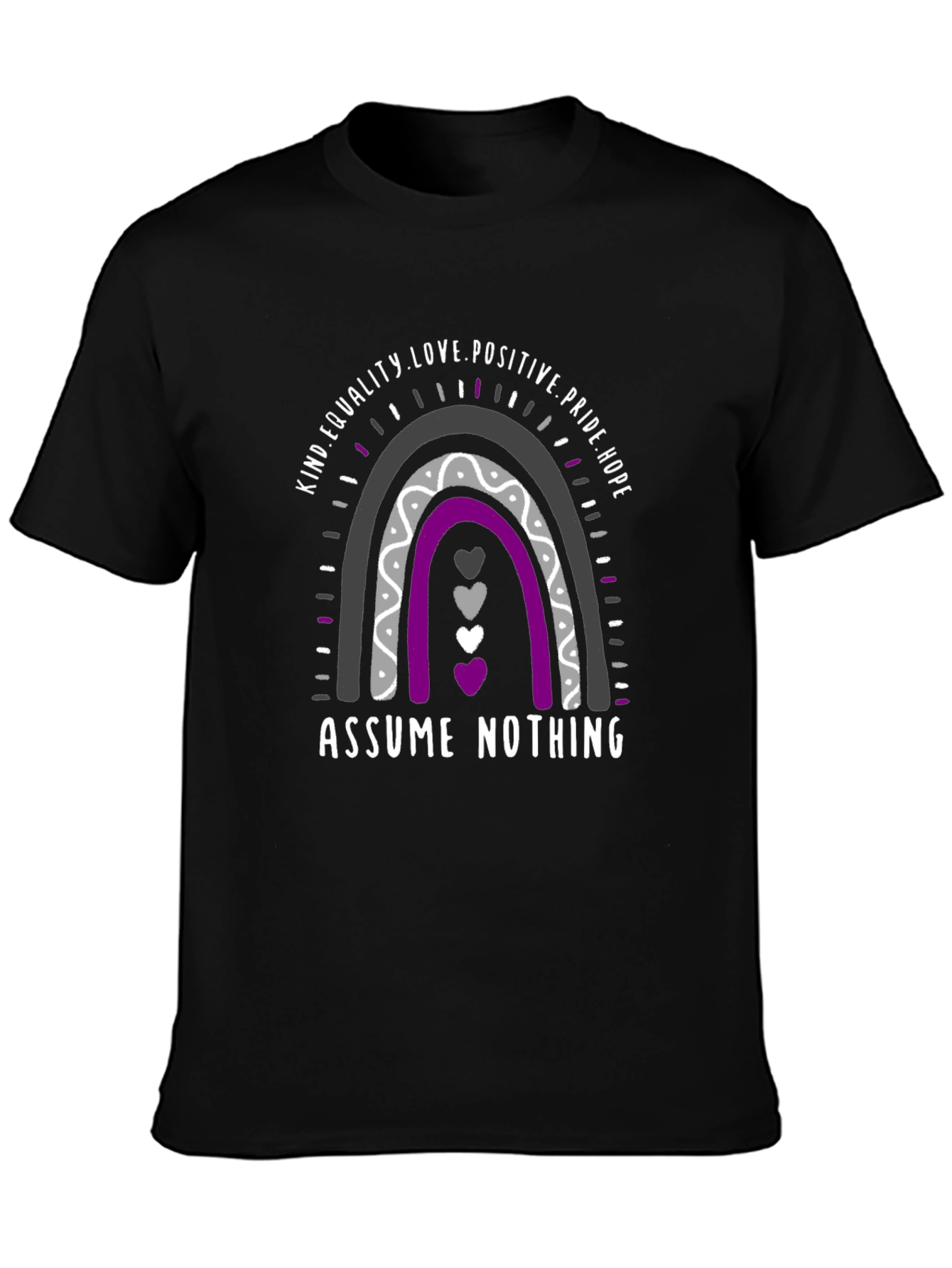 Ace Pride Rainbow T-Shirt - Assume Nothing
