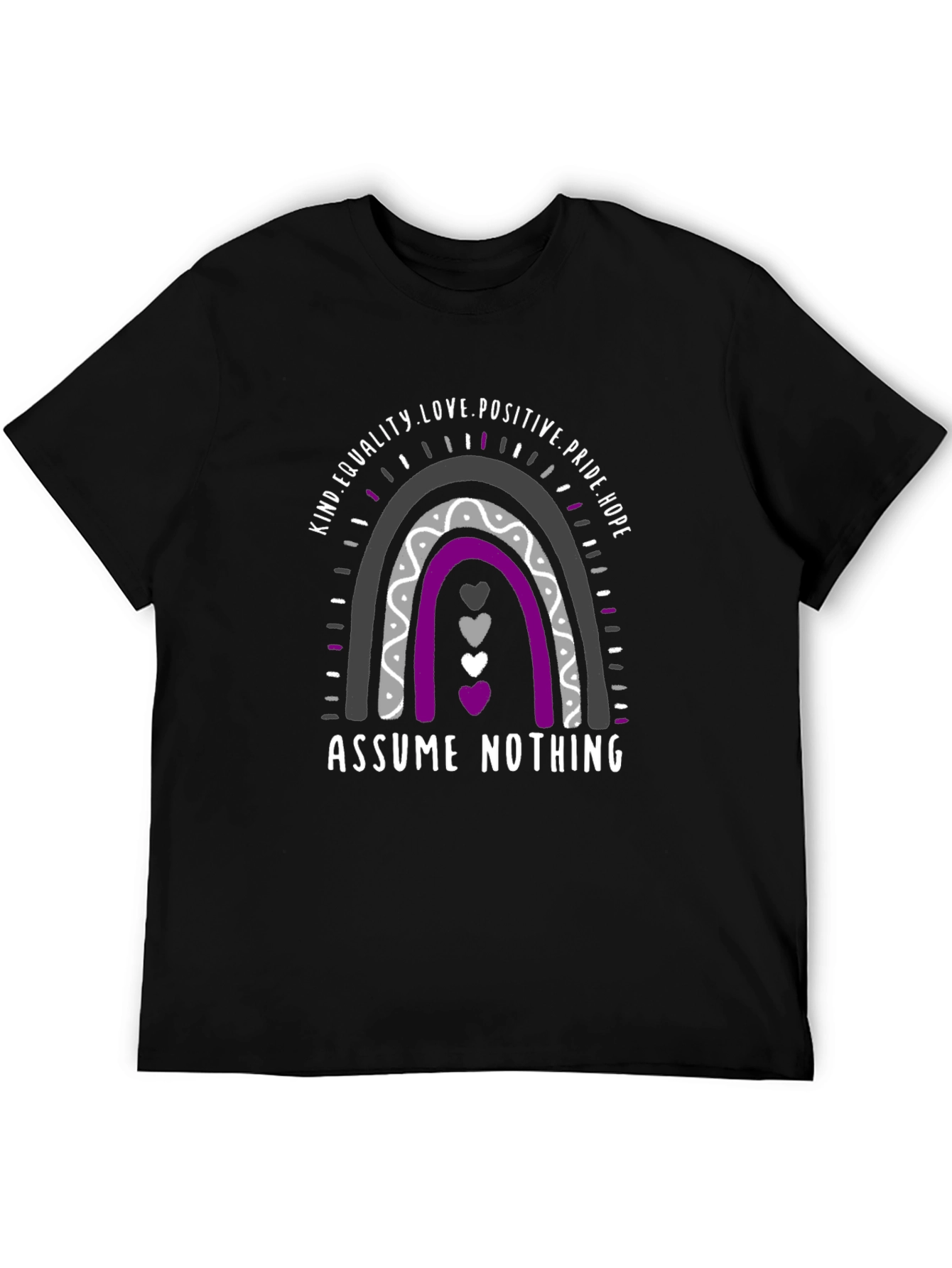 Ace Pride Rainbow T-Shirt - Assume Nothing