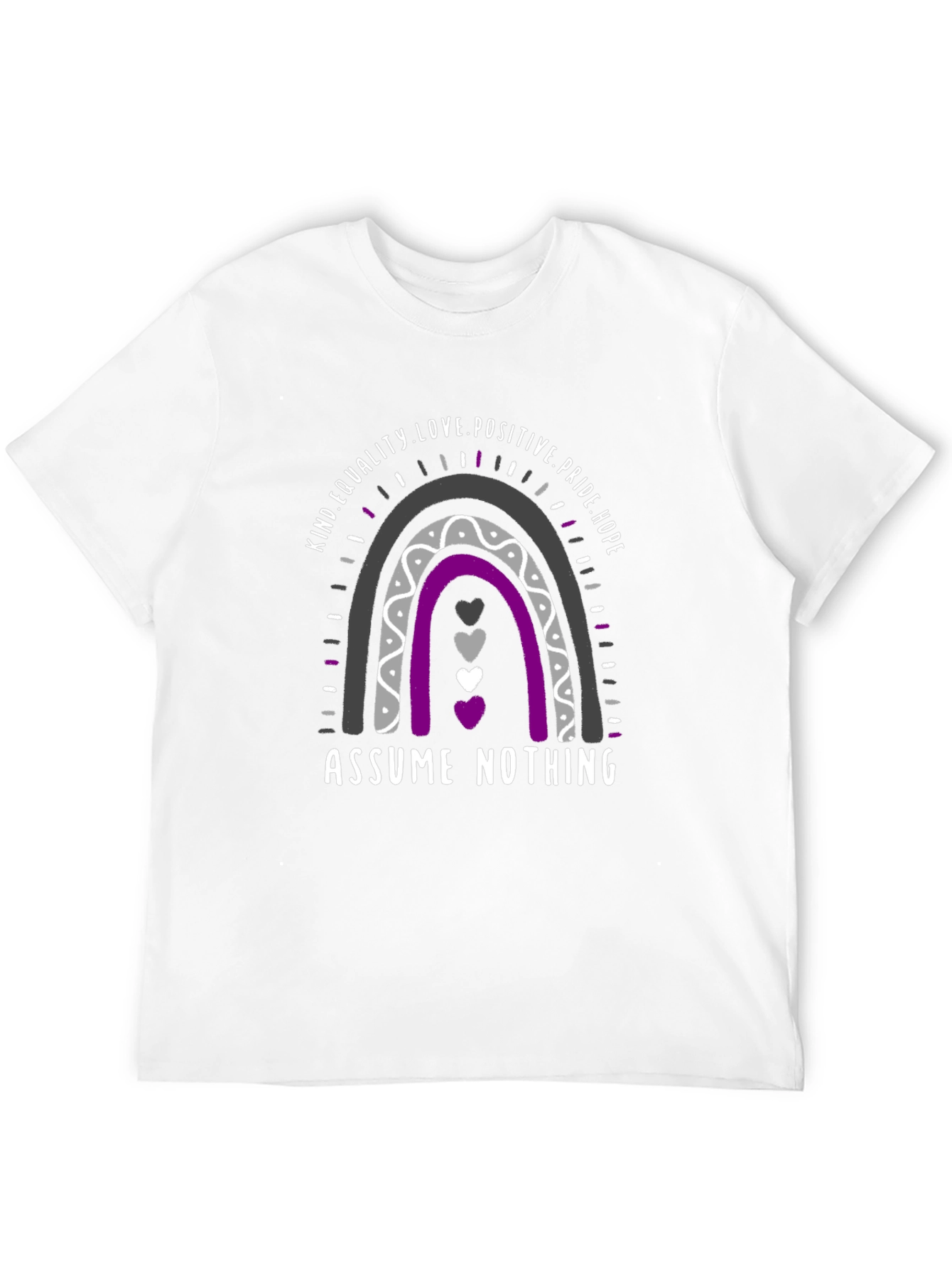 Ace Pride Rainbow T-Shirt - Assume Nothing