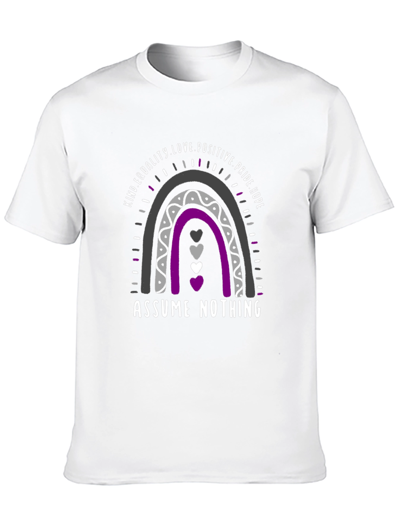 Ace Pride Rainbow T-Shirt - Assume Nothing