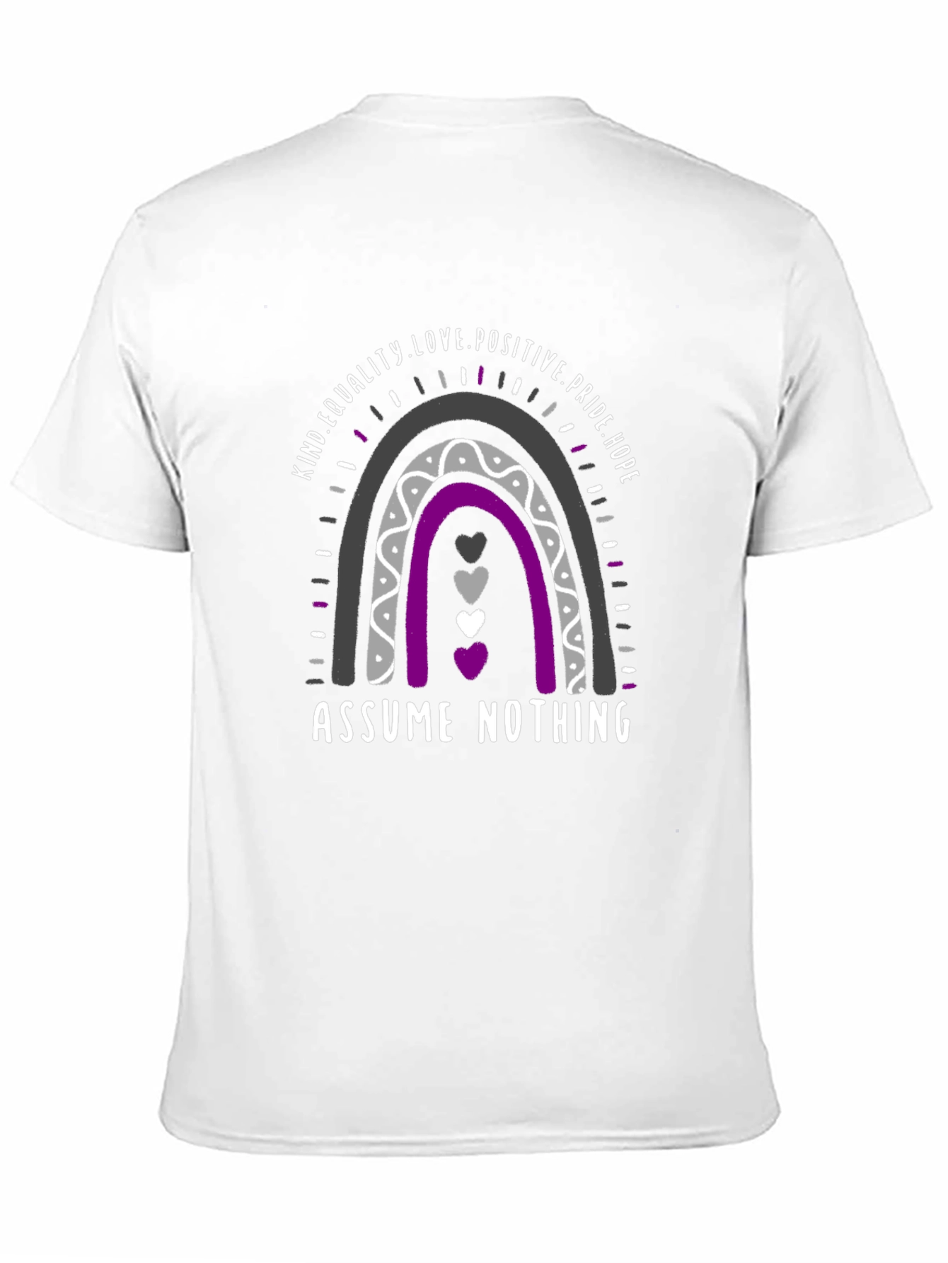 Ace Pride Rainbow T-Shirt - Assume Nothing