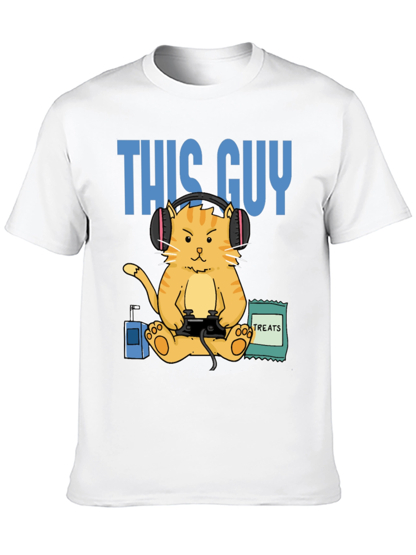 This Guy Gamer Cat T-Shirt - Funny Gaming Tee
