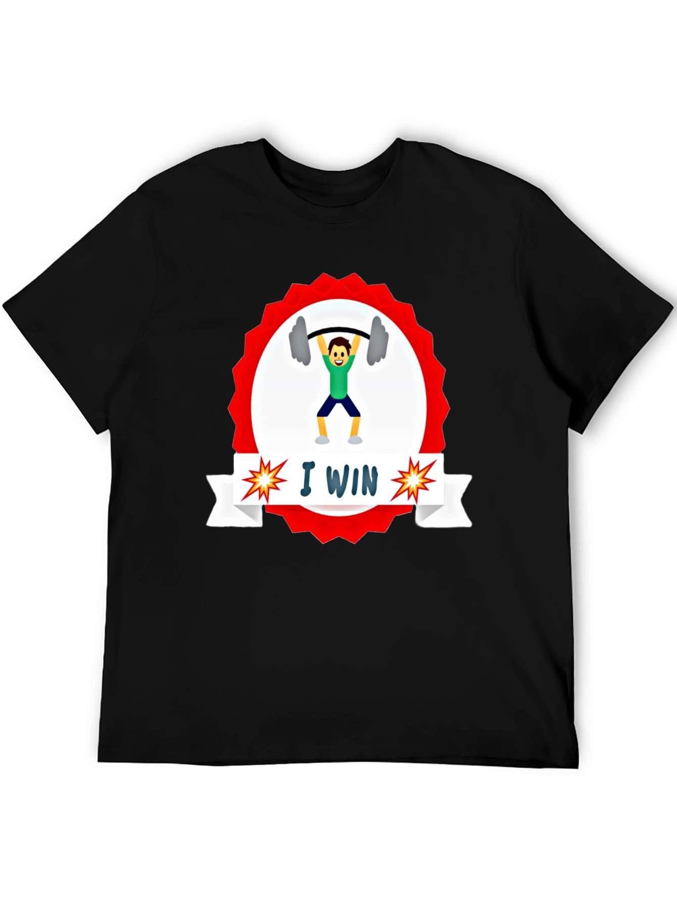 I WIN Weightlifting Graphic Tee