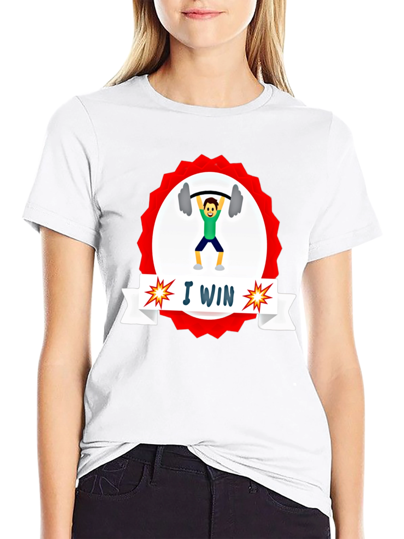 I WIN Weightlifting Graphic Tee