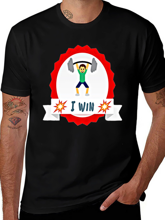 I WIN Weightlifting Graphic Tee
