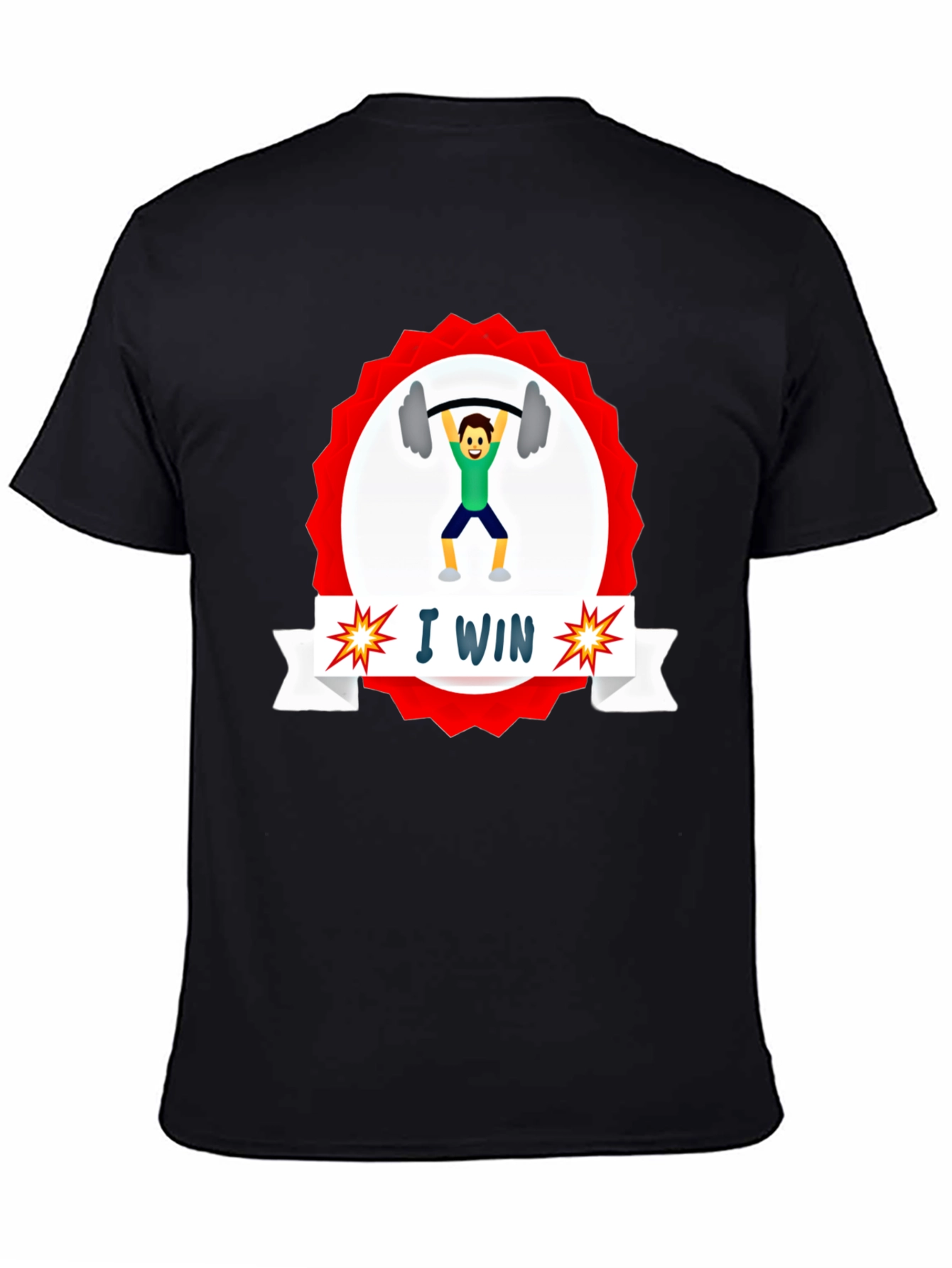 I WIN Weightlifting Graphic Tee