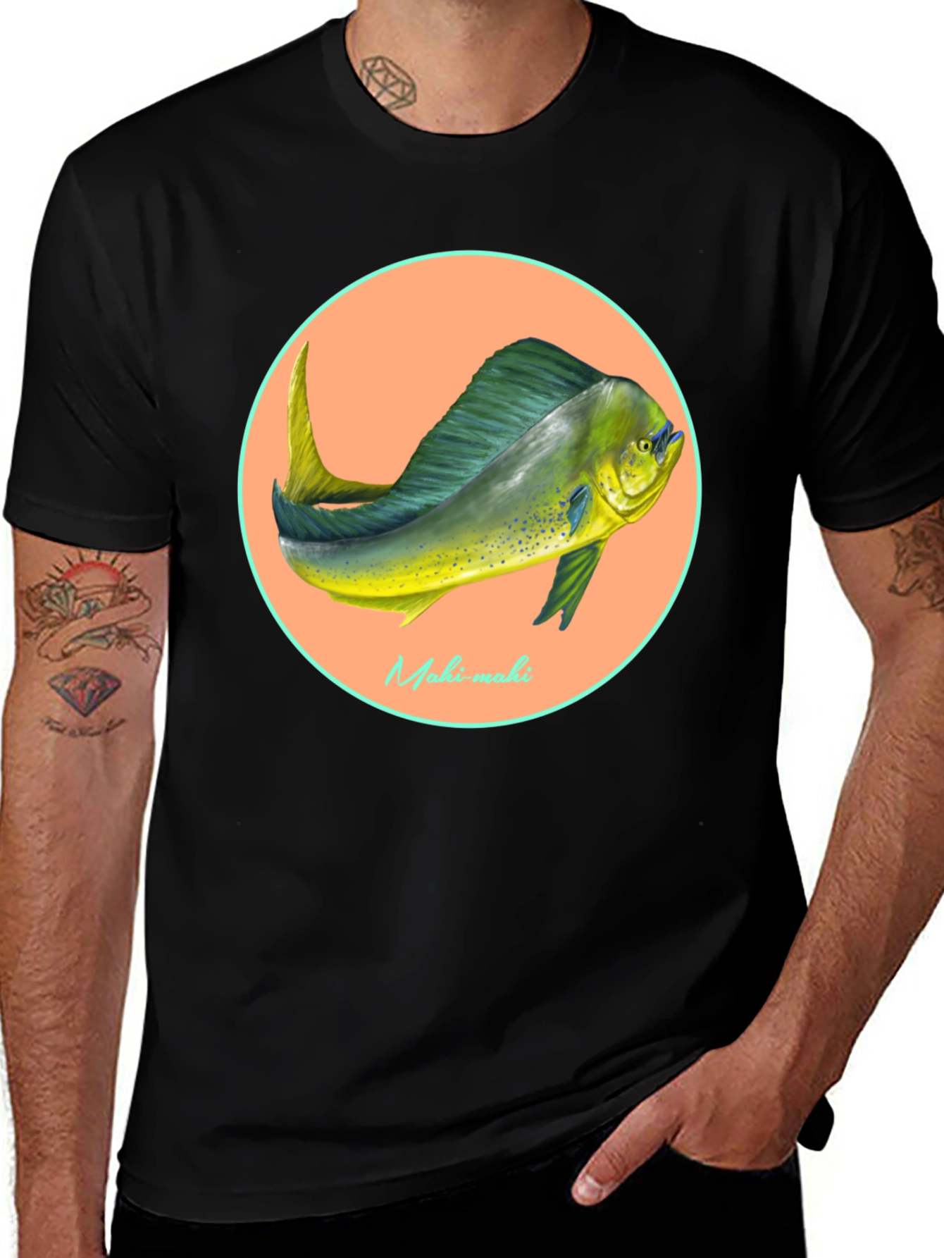Mahi-Mahi Fish Graphic Tee - Anglers Delight!
