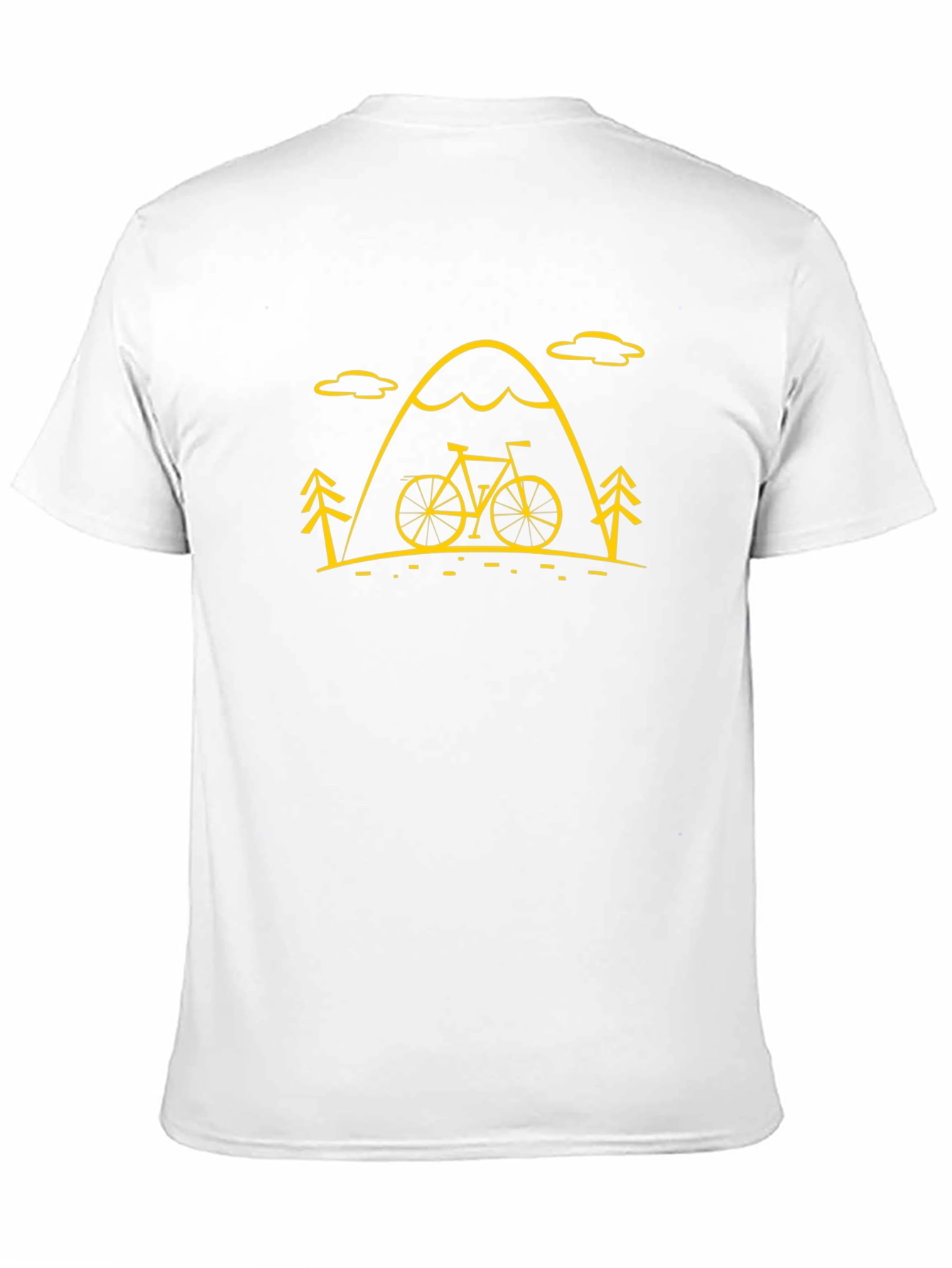 Mountain Bike Graphic Tee - Black Cotton Blend Shirt