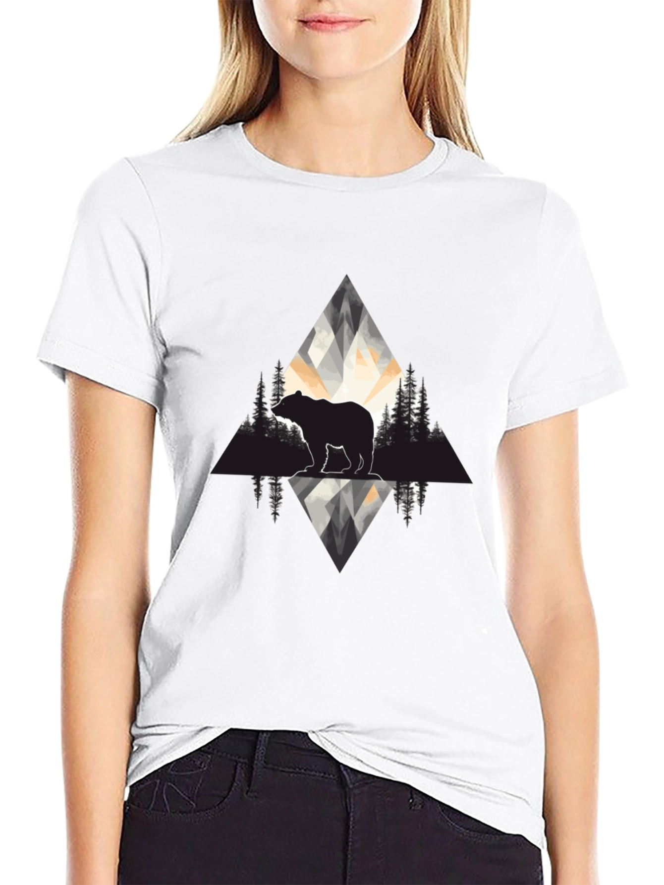 Black Bear Graphic Tee - Mountain Wilderness Design