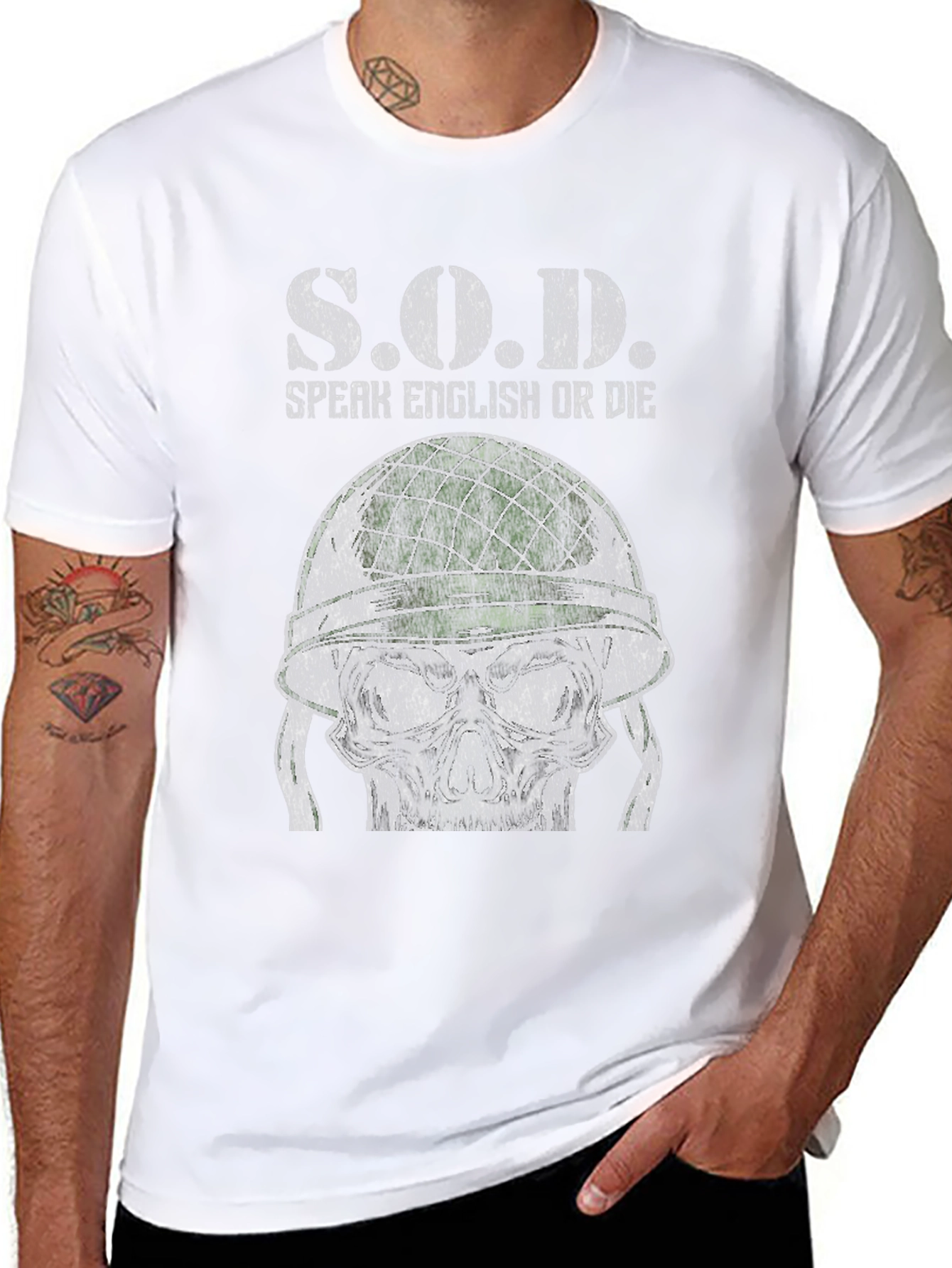 S.O.D. Speak English Or Die Graphic Tee