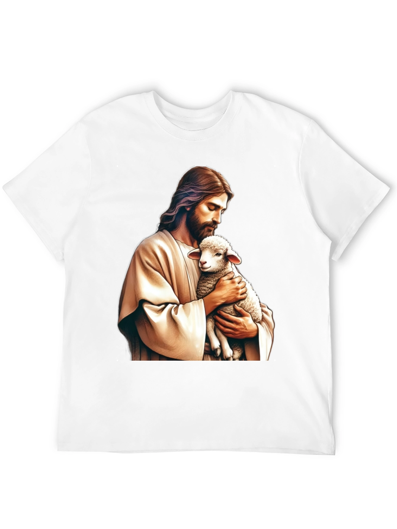 Jesus and Lamb Graphic T-Shirt