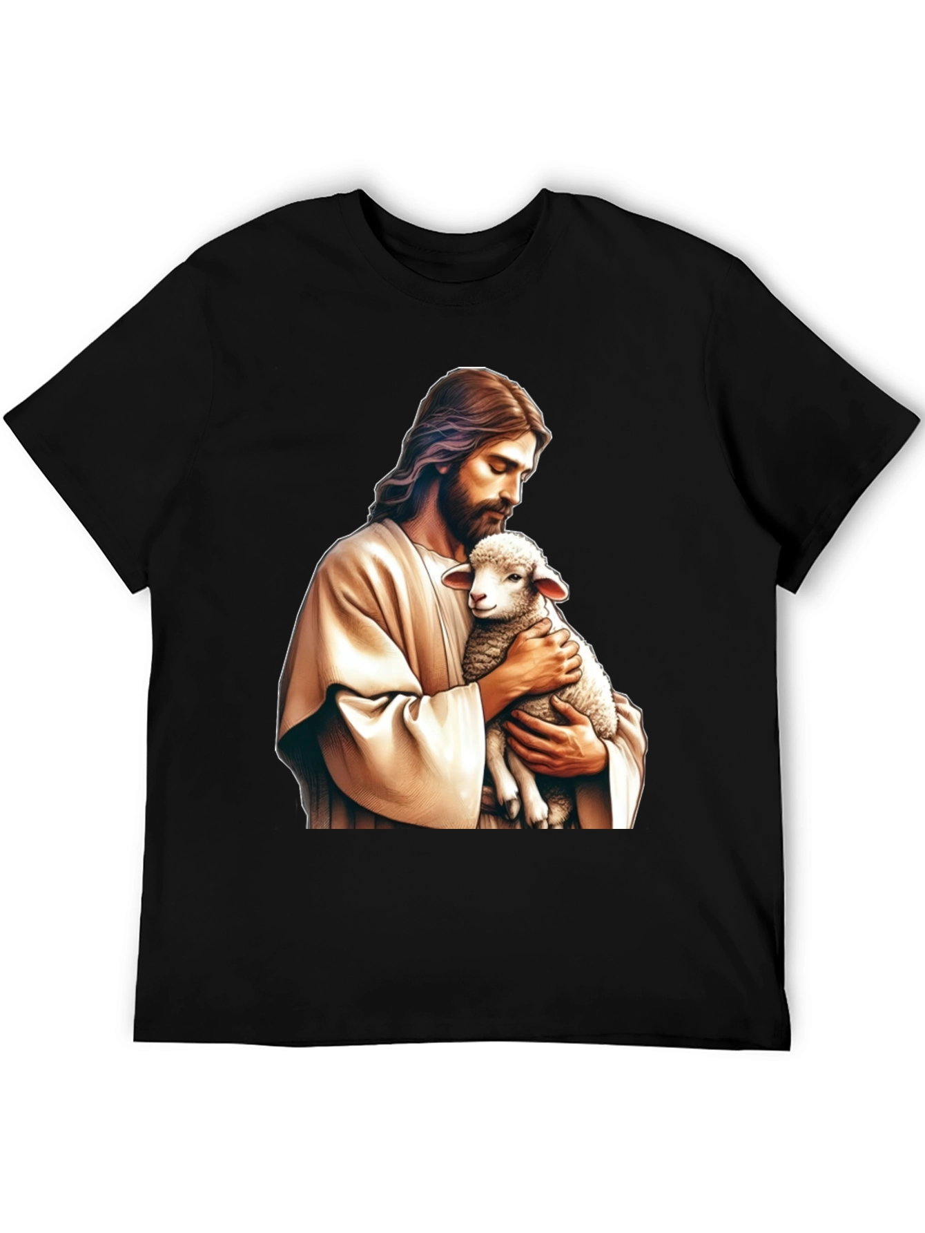 Jesus and Lamb Graphic T-Shirt
