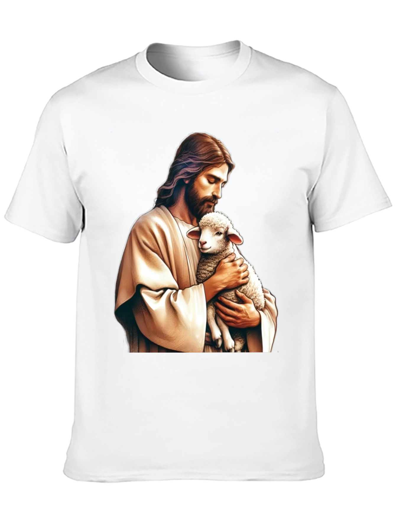 Jesus and Lamb Graphic T-Shirt
