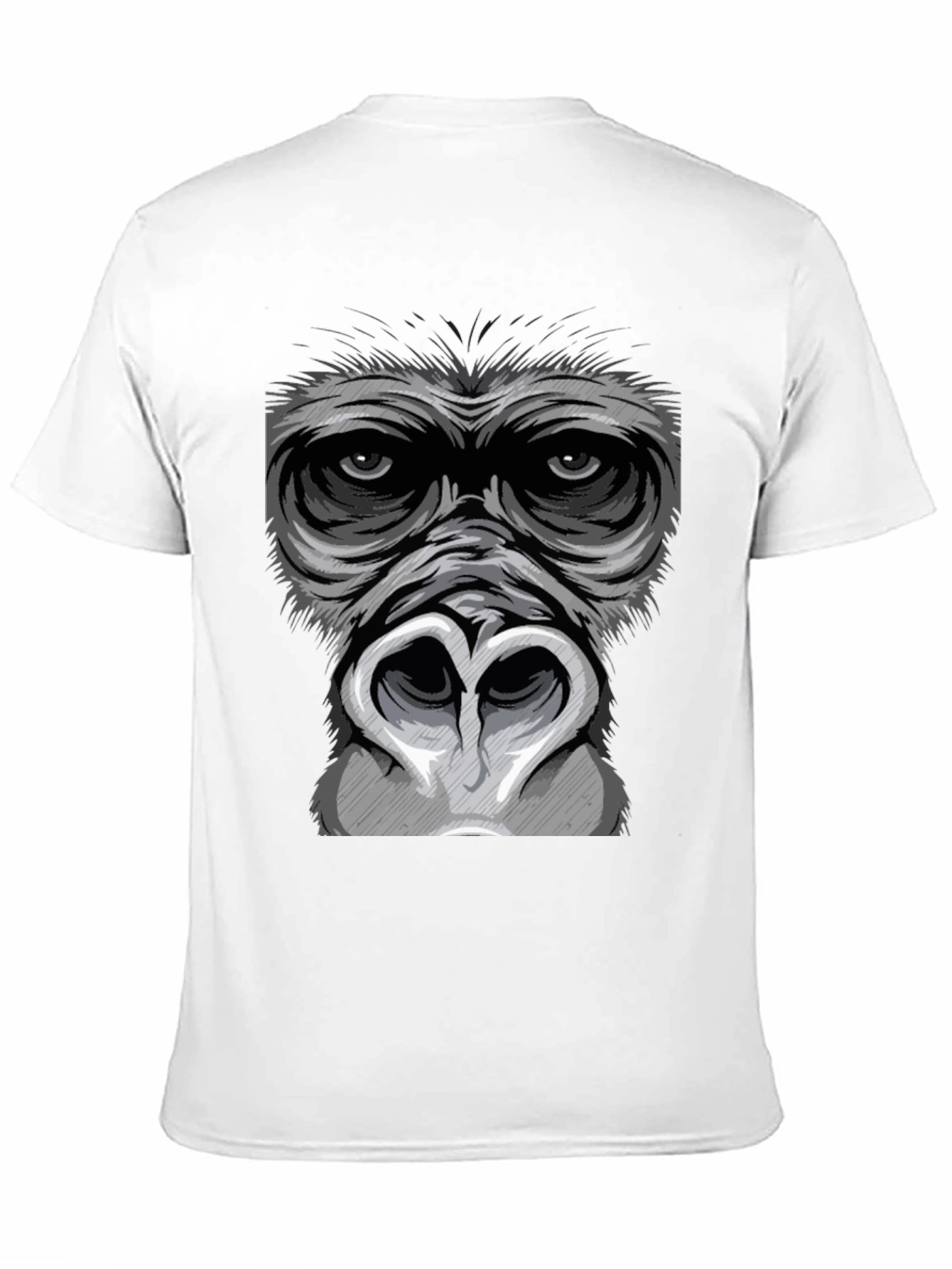 Gorilla Face Graphic T-Shirt - Bold Statement Tee