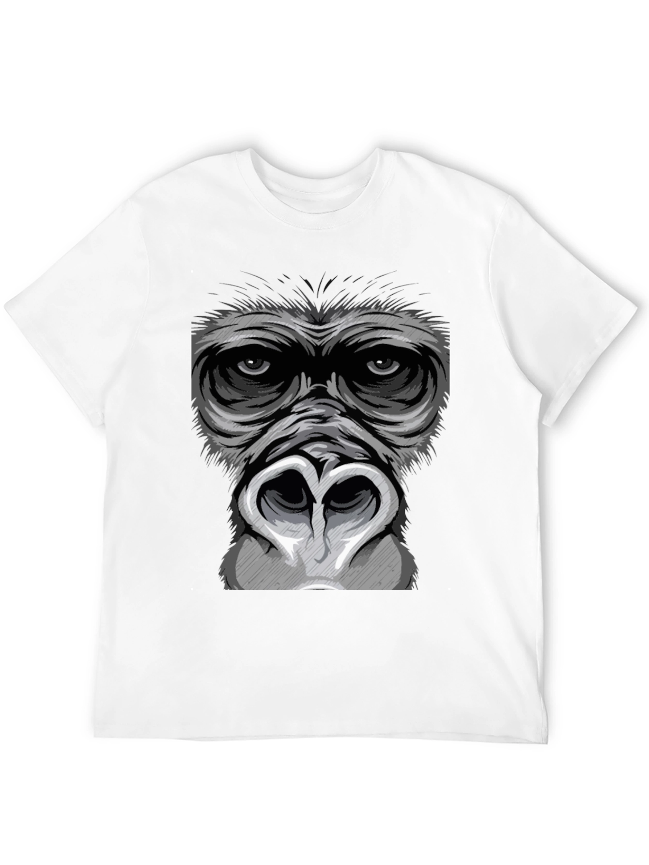 Gorilla Face Graphic T-Shirt - Bold Statement Tee