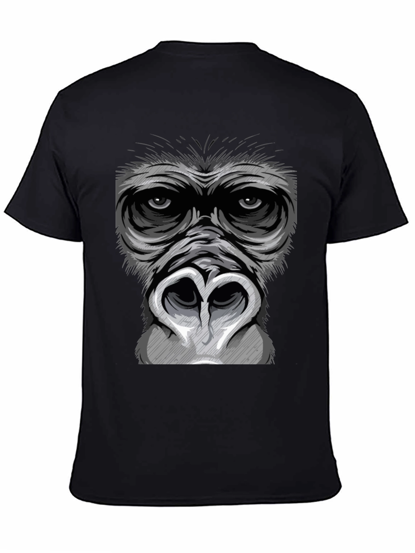 Gorilla Face Graphic T-Shirt - Bold Statement Tee
