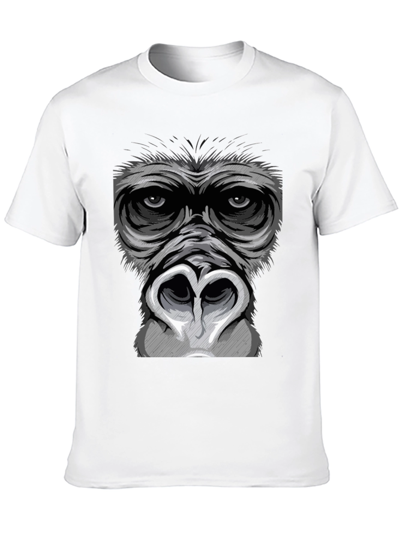 Gorilla Face Graphic T-Shirt - Bold Statement Tee