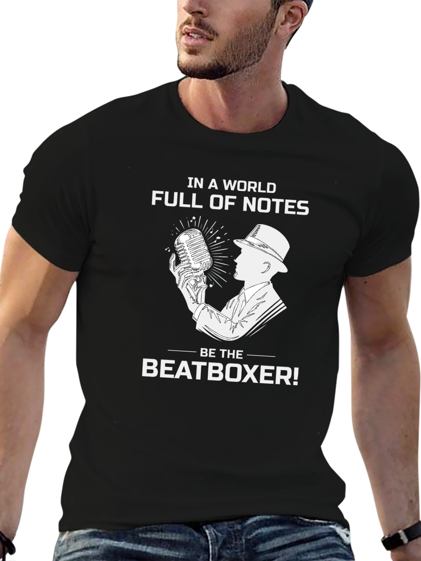 Beatboxer Graphic T-Shirt - Music Lover Tee