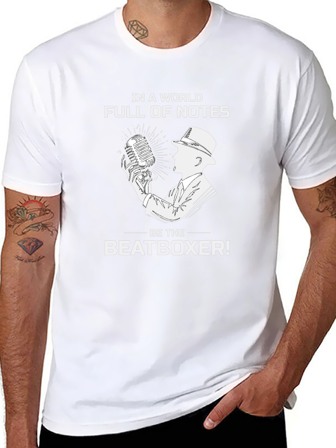 Beatboxer Graphic T-Shirt - Music Lover Tee