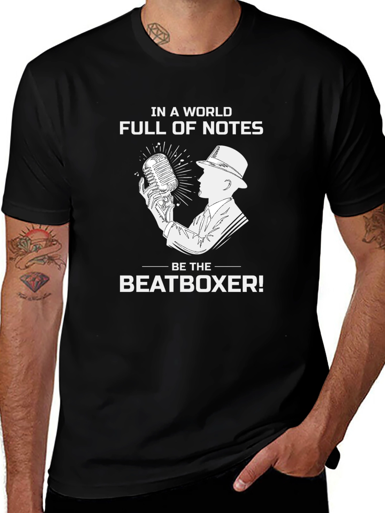 Beatboxer Graphic T-Shirt - Music Lover Tee