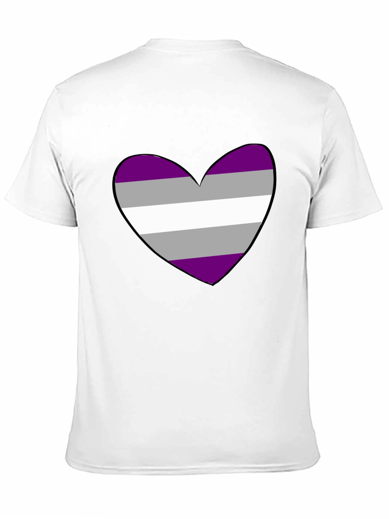 Asexual Pride Heart T-Shirt