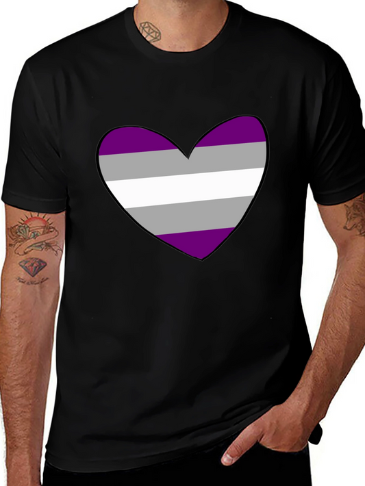 Asexual Pride Heart T-Shirt